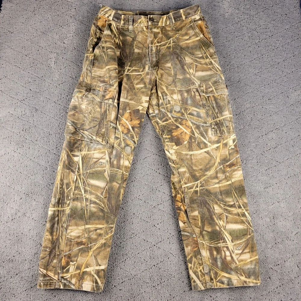 Wrangler Pants Mens 32x32 Camo Cargo Relaxed Straight Advantage Max4 HD Hunting